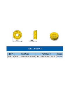 RCKX 120400TN-M IN2005 Ingersoll Carbide Inserts, 5609336 (10pcs)