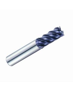 YG1 95108, 1/4 4FL Coarse Carbide Rougher End Mill, TiALN, Long Length 