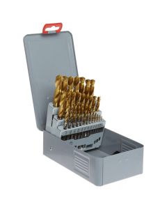 29-PC Gold-P HSS Drill Set, 1/16"-1/2" by 64ths, YG-1, D1GP182SET 