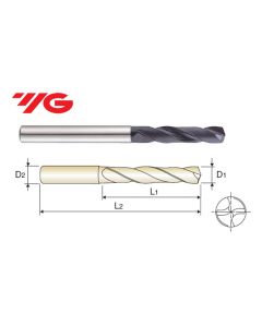 YG1-0251ATF, 25/64 Carbide Dream Drill, Short Length