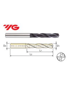YG1-DH408089 8.9 mm Carbide Dream Drill (5XD) Metric, Long, Coolant Thru